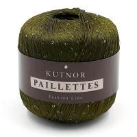 Пряжа KUTNOR Paillettes (110) 100% Полиамид 50гр, 360м